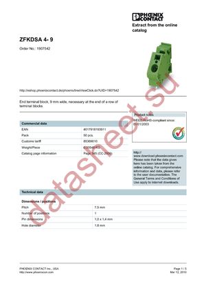 1907542 datasheet  